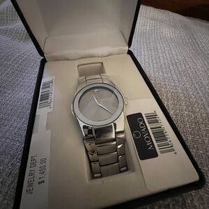 Movado all Stainless T4A4028k Water Resistant Watch